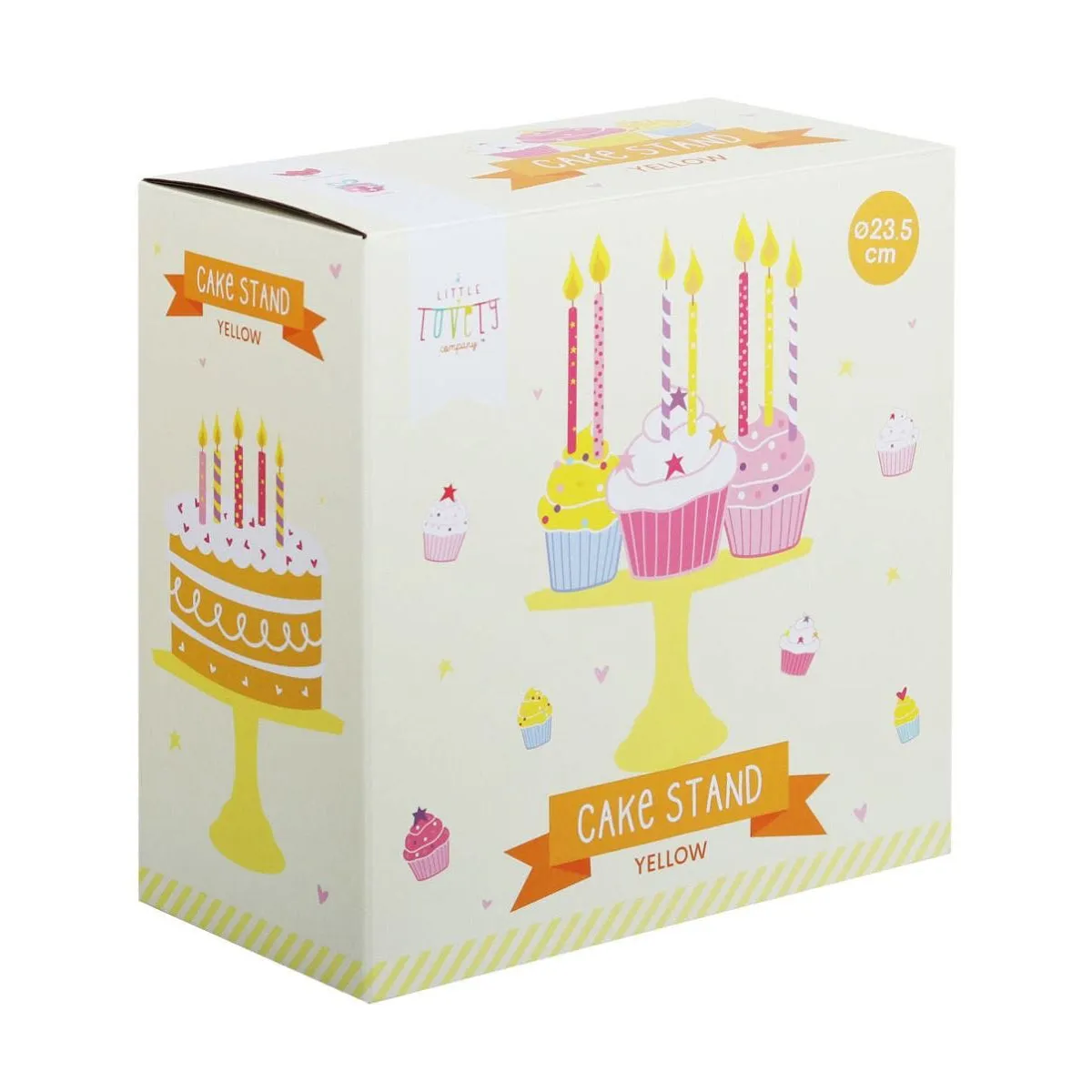 A Little Lovely Company Cake Stand Small Yellow