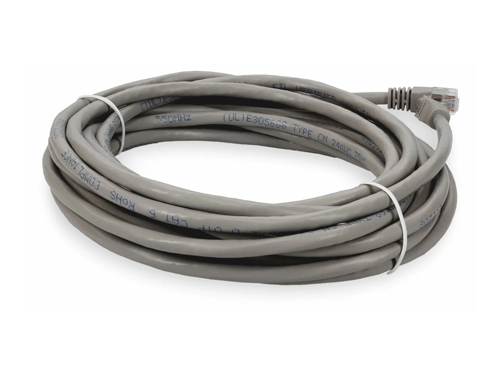 AddOn - Patch cable - RJ-45 (M) to RJ-45 (M) - 15 ft - UTP - CAT 6 - gray ADD-1-5FCAT6-GY