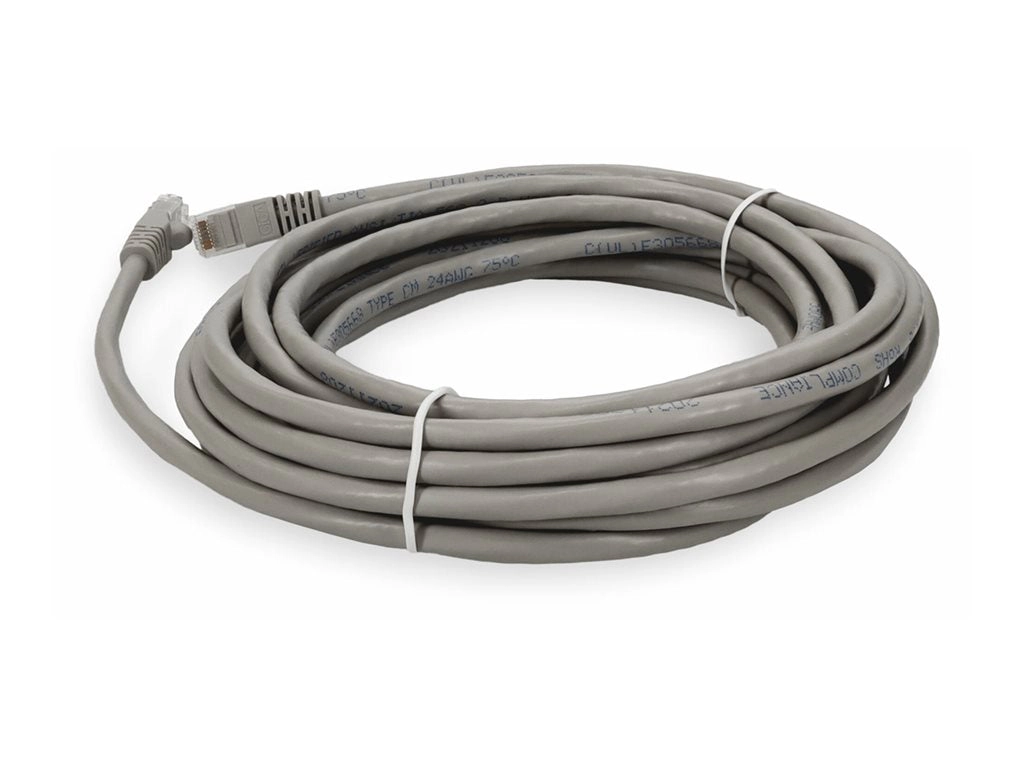 AddOn - Patch cable - RJ-45 (M) to RJ-45 (M) - 15 ft - UTP - CAT 6 - gray ADD-1-5FCAT6-GY