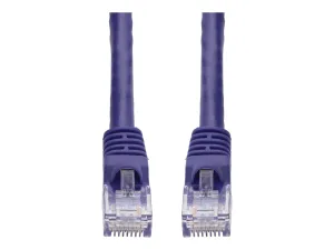 AddOn - Patch cable - RJ-45 (M) to RJ-45 (M) - 35 ft - UTP - CAT 6 - stranded, snagless, bubble boot - purple ADD-35FCAT6-PE