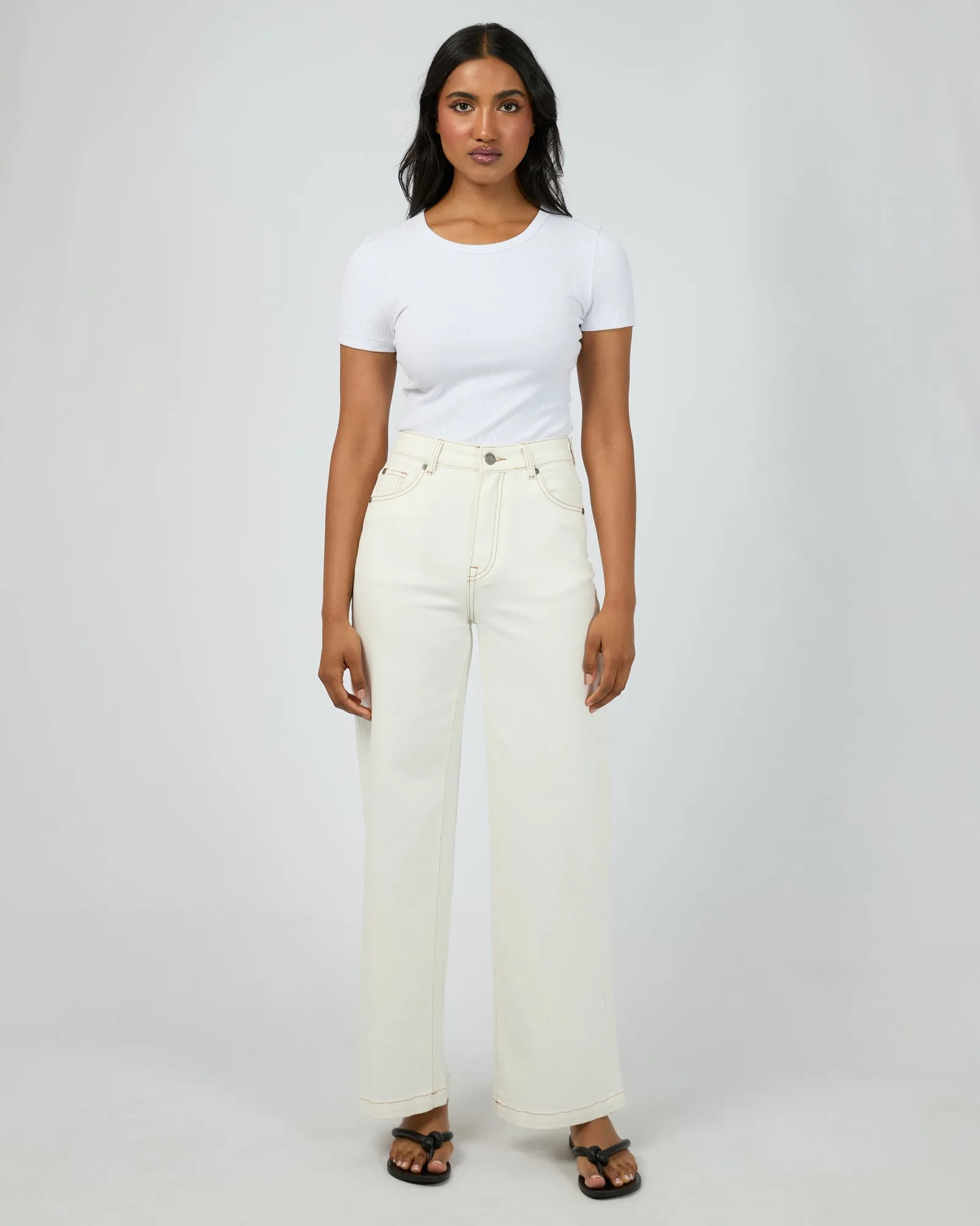 All About Eve Jacqui Wide Leg Vintage White
