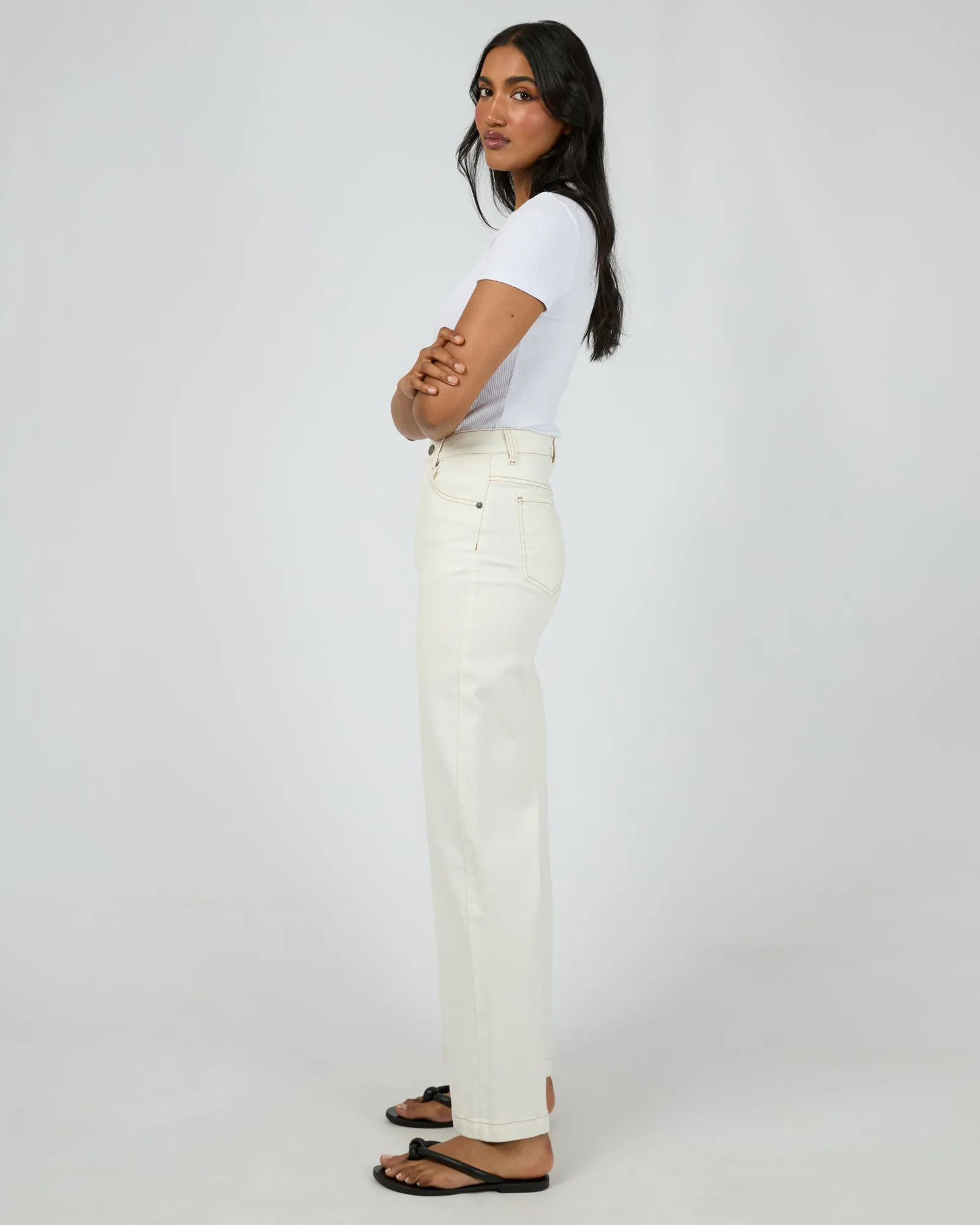 All About Eve Jacqui Wide Leg Vintage White