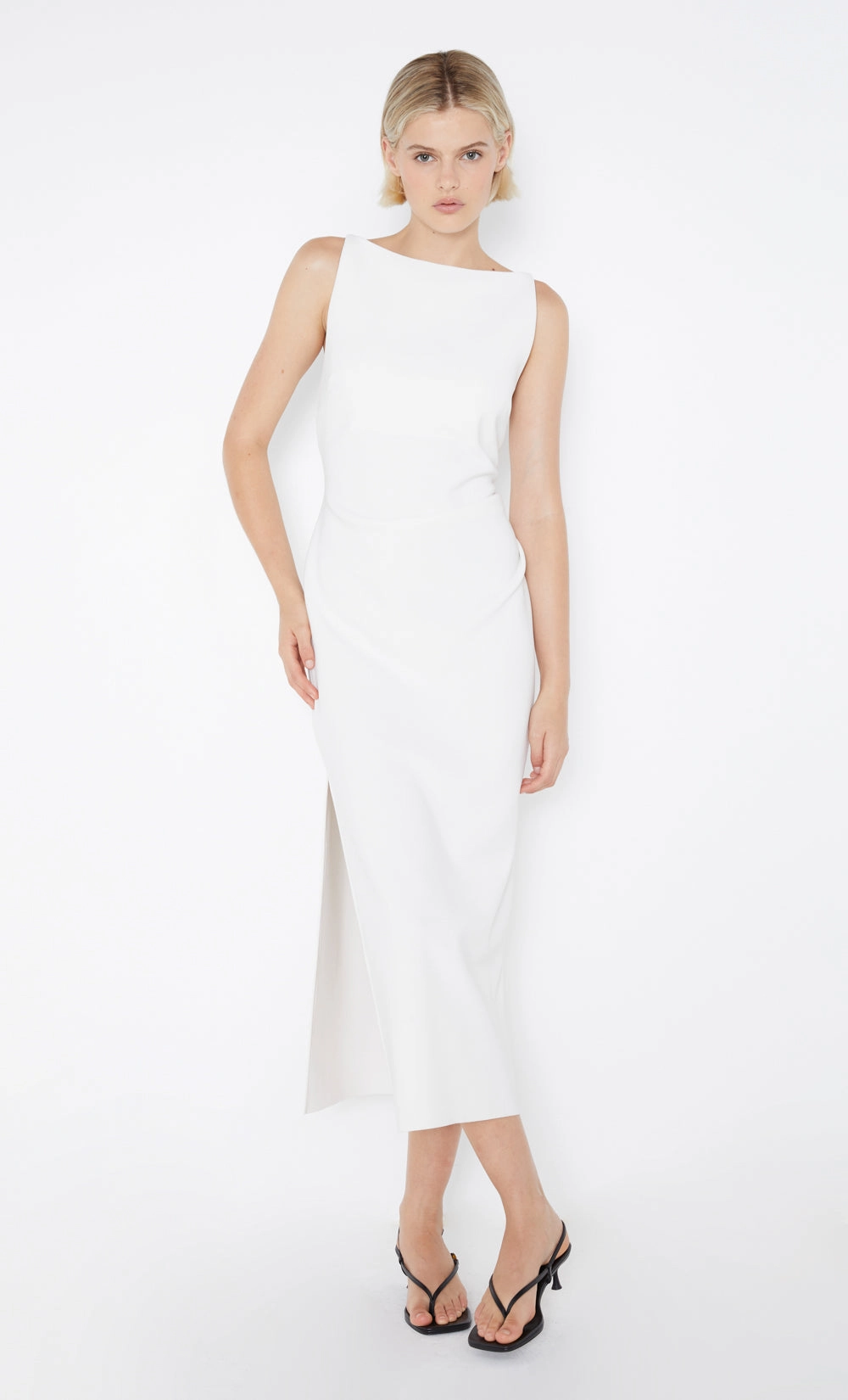 BE MINE TUCK DRESS - IVORY