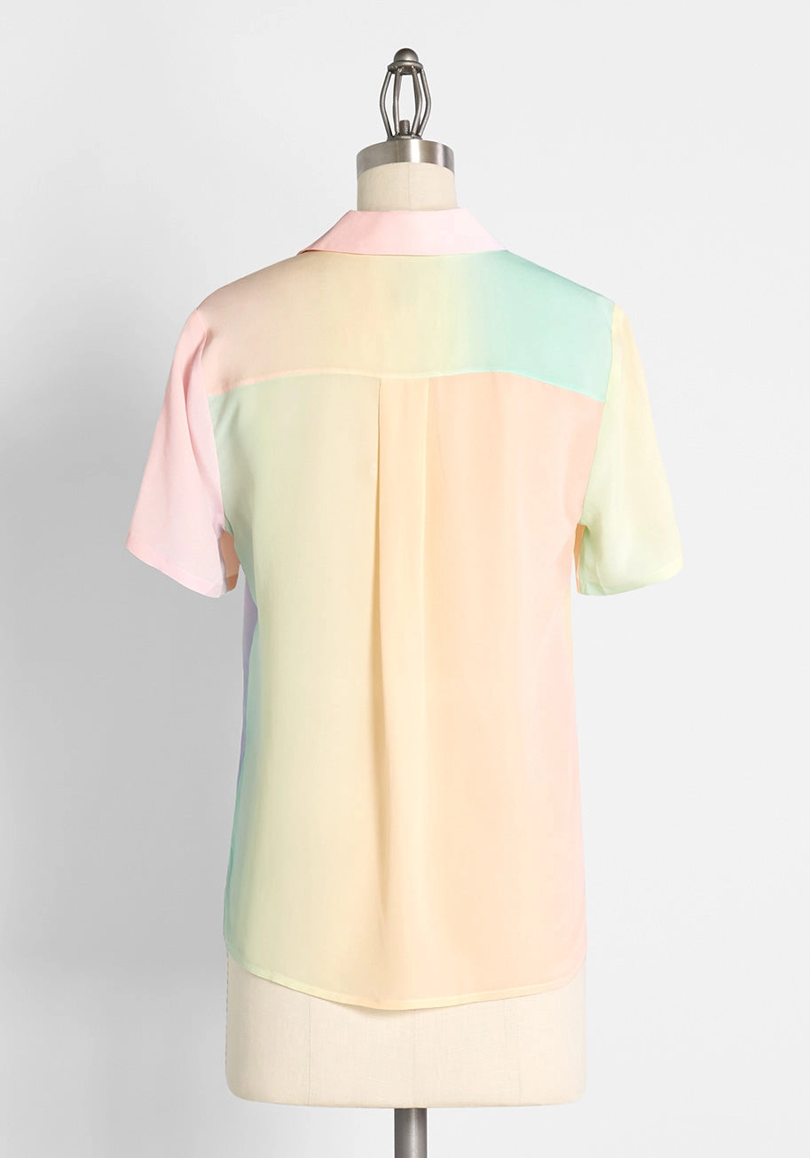Call It a Classic Silk Camp Collar Shirt