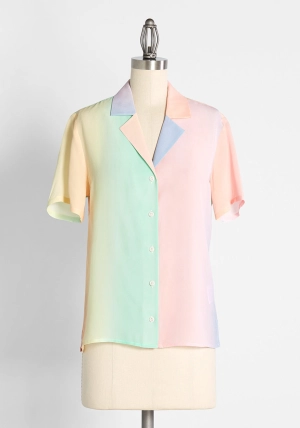 Call It a Classic Silk Camp Collar Shirt
