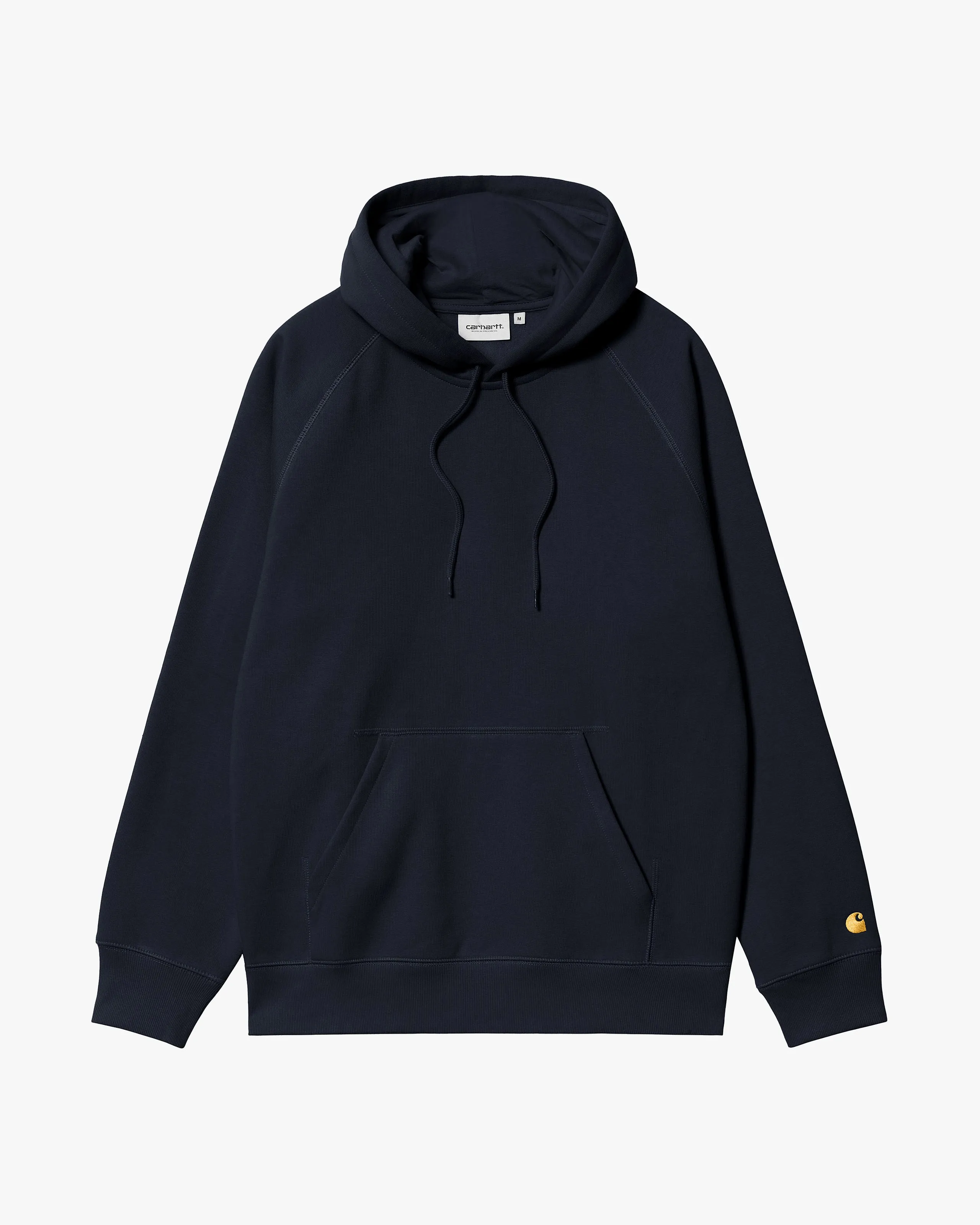 Carhartt WIP Hooded Chase Sweat - Dark Navy / Gold