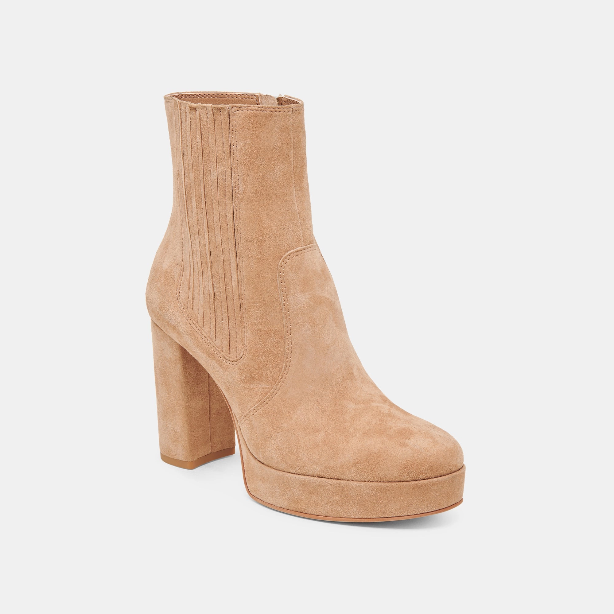 CINNY BOOTS CAMEL SUEDE