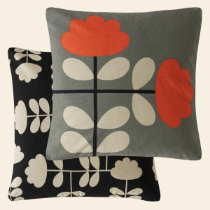 Cut Stem Cushion Smoke-Tomato