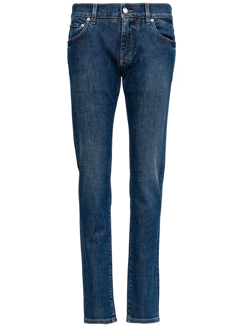 Dolce & Gabbana Logo Patch Skinny Jeans