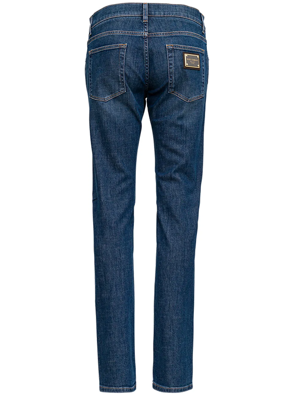 Dolce & Gabbana Logo Patch Skinny Jeans