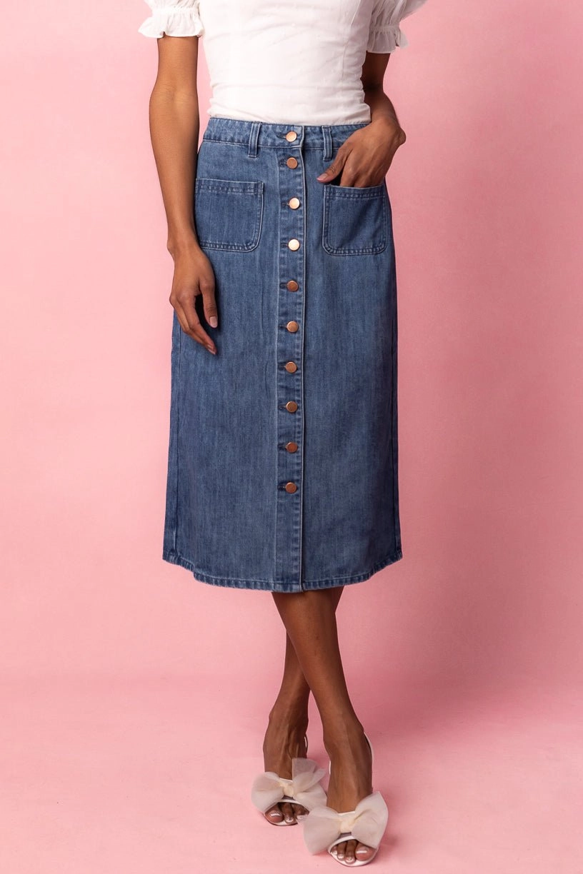 Emma Denim Skirt - FINAL SALE