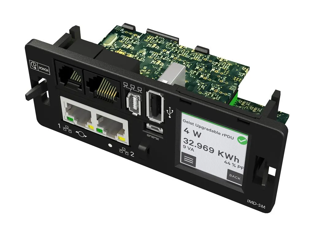 Geist Switched Outlet Level Monitoring DUU5MGW1-24CF17-1S02A9K00-S-A - Power distribution unit - AC 240/415 V - 11 kW - 3-phase VP7UU0A2
