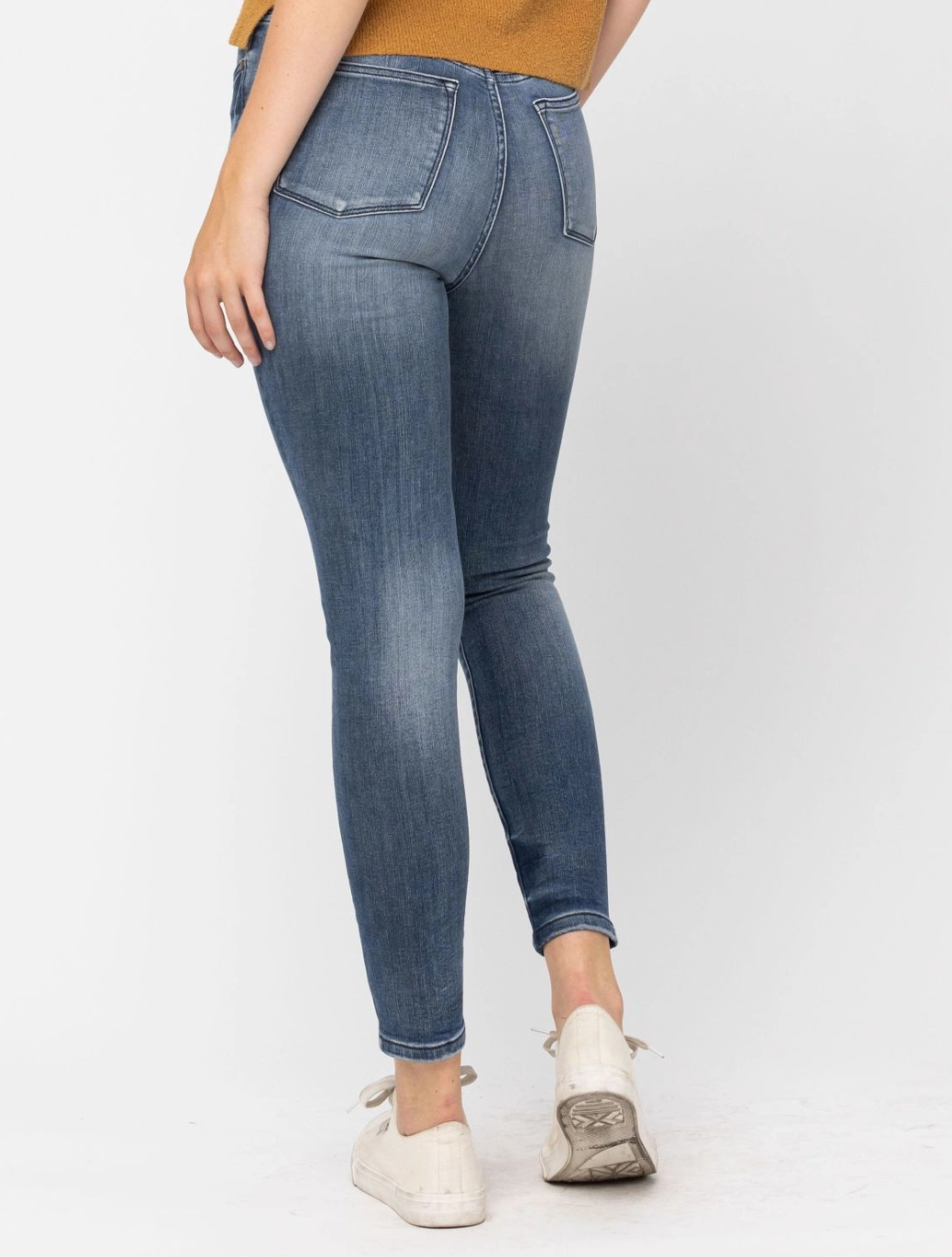 Judy Blue High Rise Tummy Control Denim Skinny Jeans - Final Sale