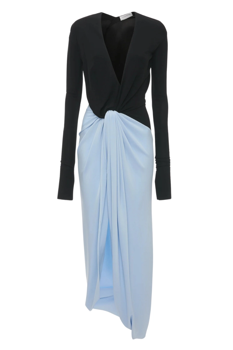 Knot Detail Jersey Gown