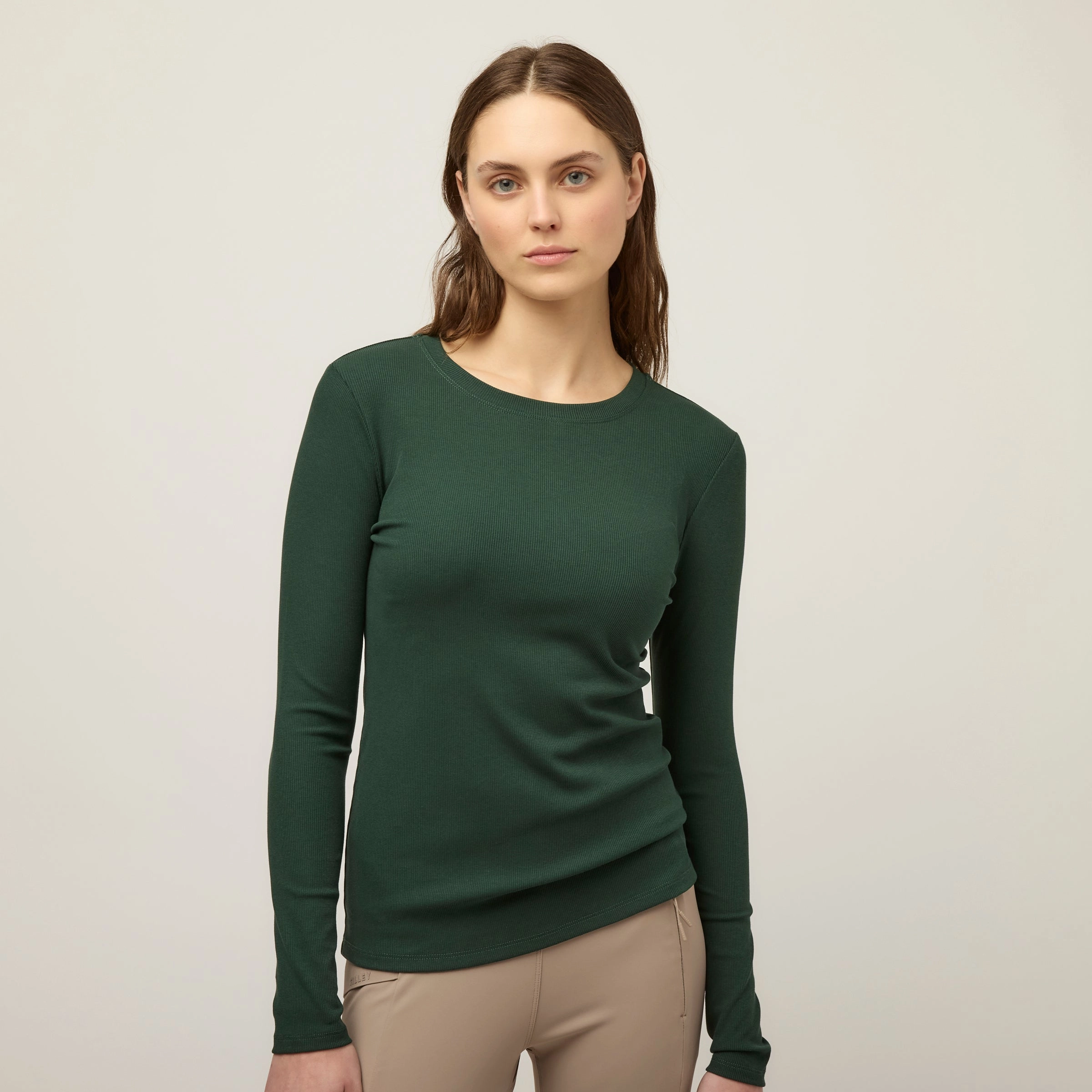 Long Sleeve Tencel Rib Tee