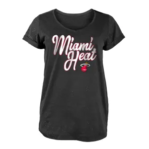 New ERA Miami HEAT Ladies Glitter VNeck