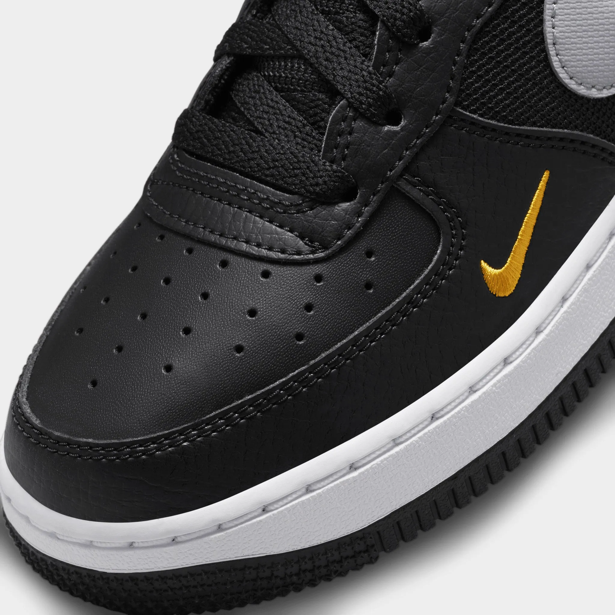 Nike Air Force 1 GS Black / Wolf Grey - University Gold