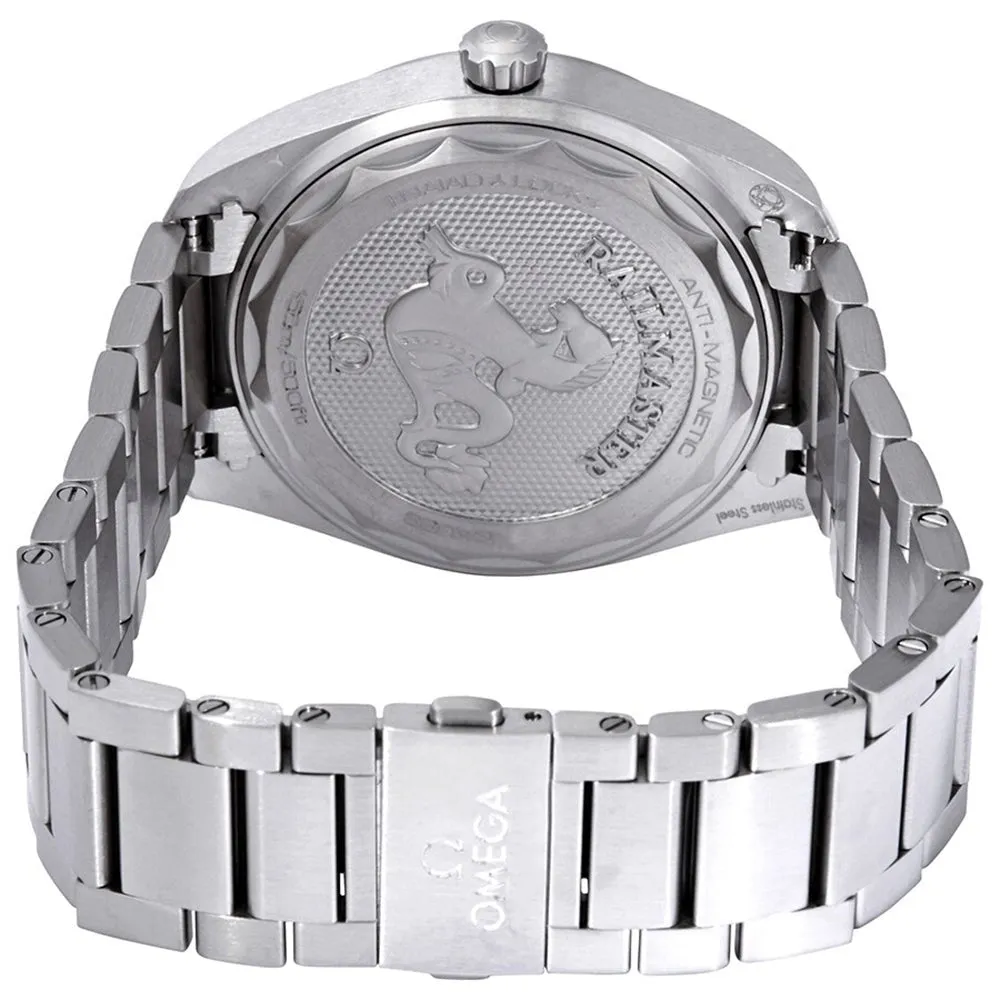 Omega Seamaster Railmaster Automatic Chronometer Stainless Steel Blue Dial Mens Watch 220.10.40.20.03.001