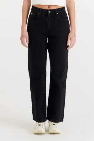 Organic Dad Jeans Charcoal