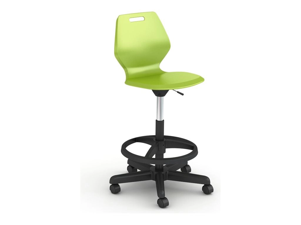 Paragon A&D Ready - Stool - swivel - injection molded polypropylene - orangesicle READYSTLA-XZ