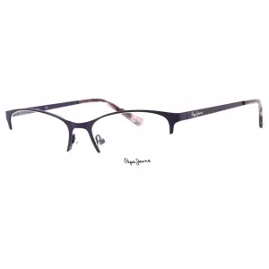 Pepe Jeans Women's Eyeglasses - Purple Metal Cat Eye Frame Clear Demo Lens | PJ1385 C3