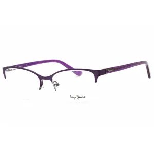 Pepe Jeans Women's Eyeglasses - Purple Metal Cat Eye Frame Clear Demo Lens | PJ1388 C3