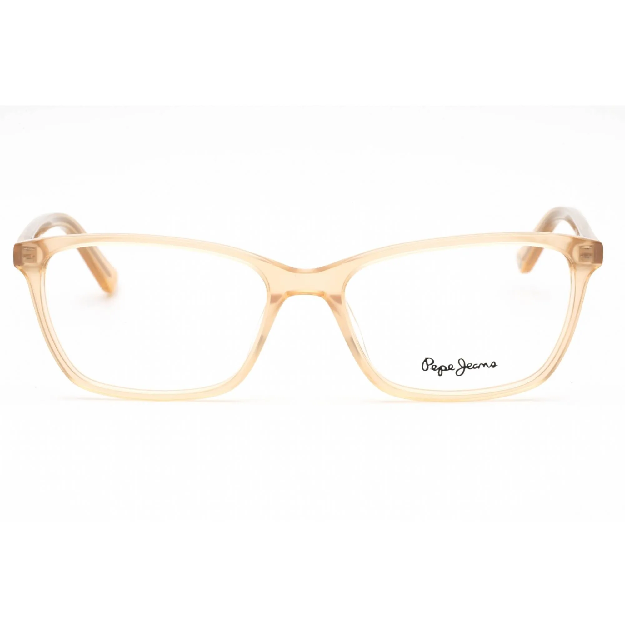 Pepe Jeans Women's Eyeglasses - Sand Rectangular Frame Clear Demo Lens | PJ3464 C1