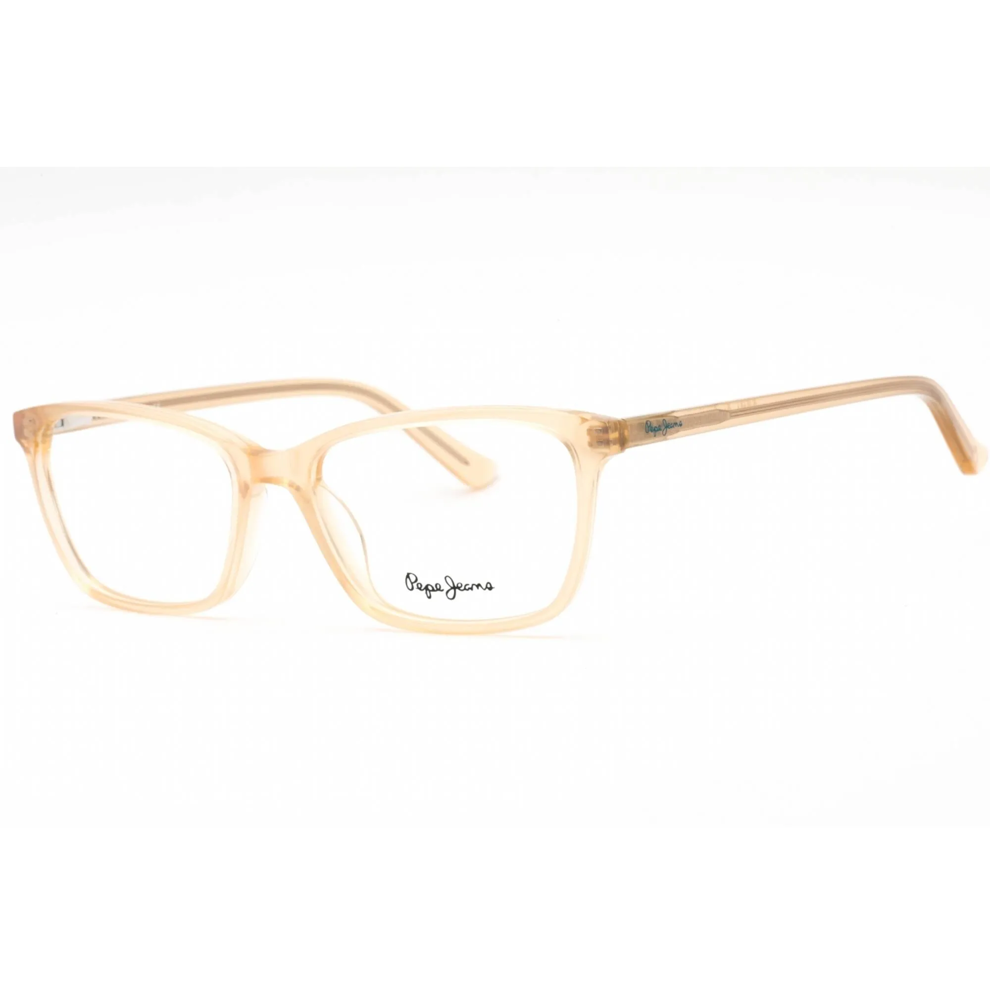 Pepe Jeans Women's Eyeglasses - Sand Rectangular Frame Clear Demo Lens | PJ3464 C1