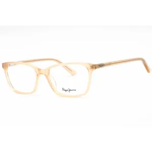 Pepe Jeans Women's Eyeglasses - Sand Rectangular Frame Clear Demo Lens | PJ3464 C1