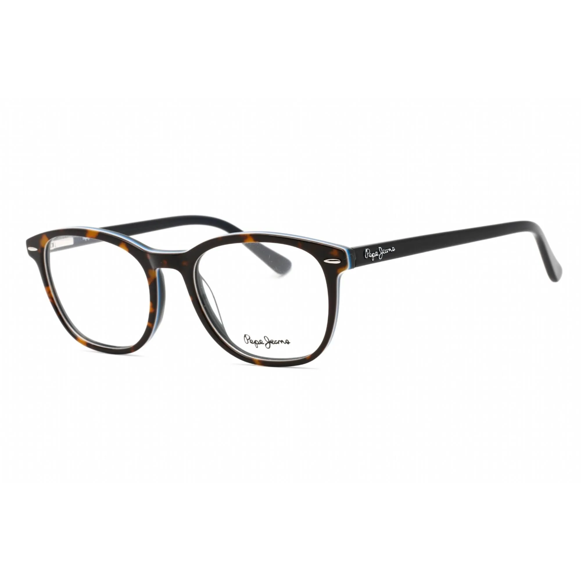 Pepe Jeans Women's Eyeglasses - Tortoise Blue Plastic Rectangular Frame | PJ3282 C2