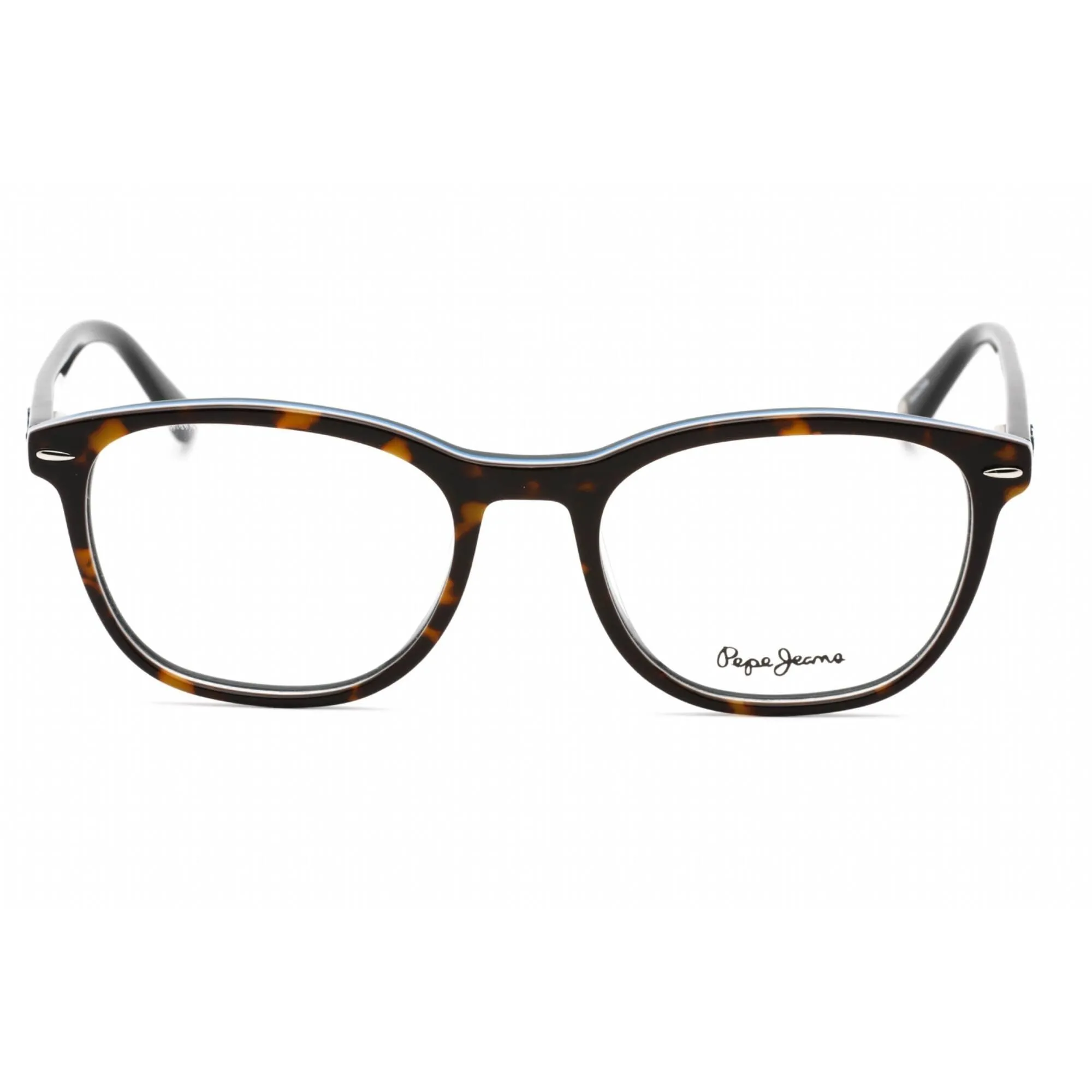Pepe Jeans Women's Eyeglasses - Tortoise Blue Plastic Rectangular Frame | PJ3282 C2