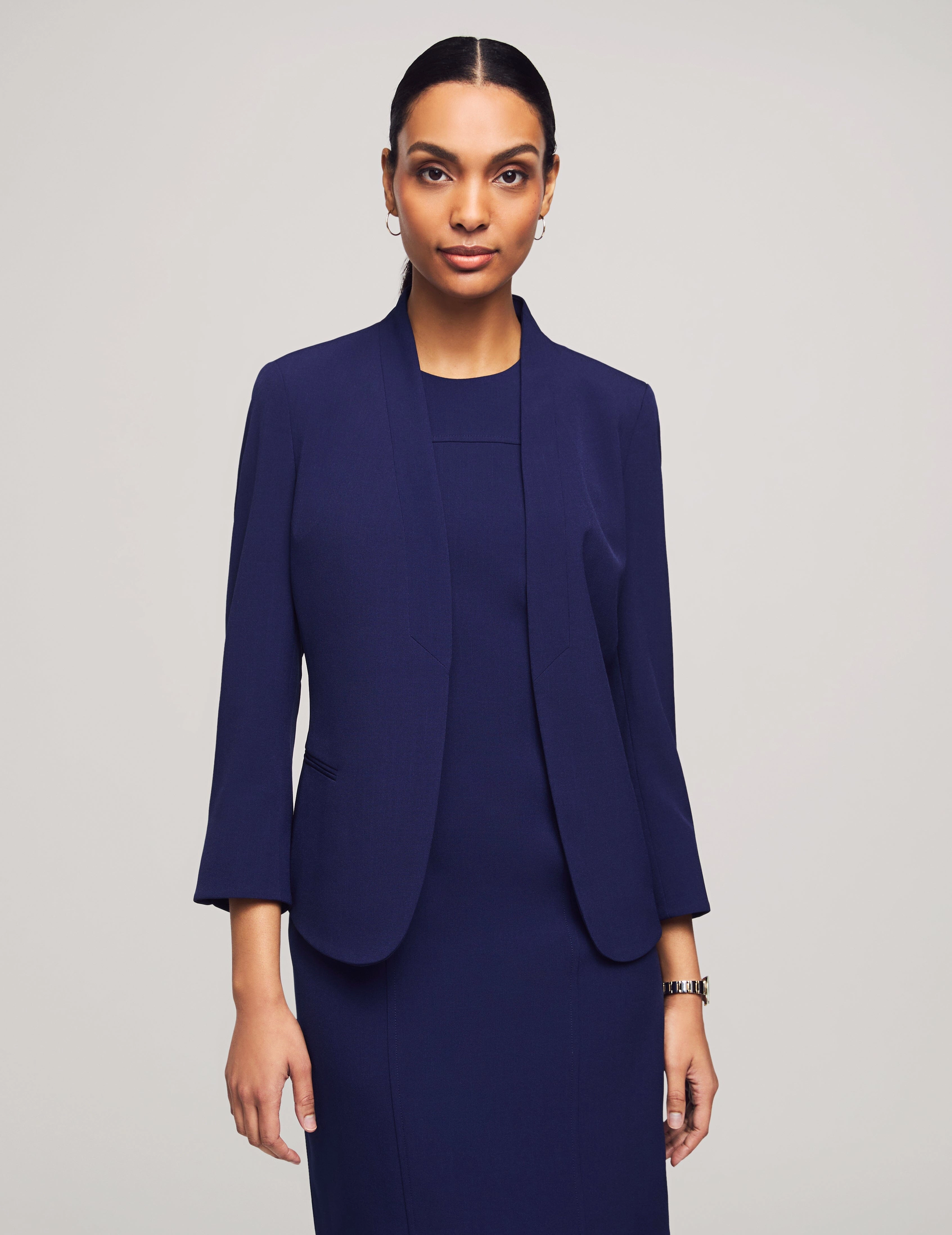 Petite Executive Collection Blazer With Dress