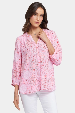 Pintuck Blouse - Isla Magica