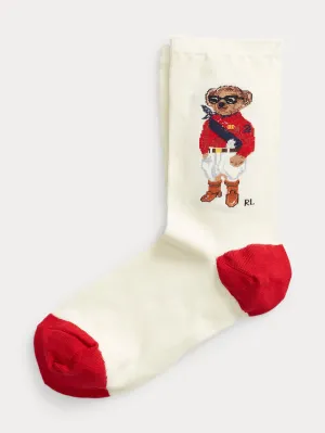 Polo Bear New Orleans Socks White