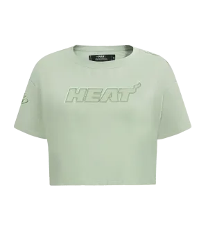 Pro Standard Miami HEAT Moss Boxy Crop Women's Tee