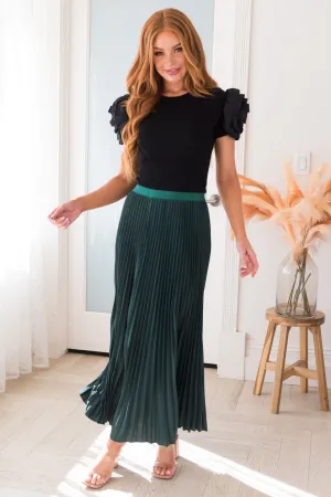 Ready For Surprises Modest Pleated Skirt