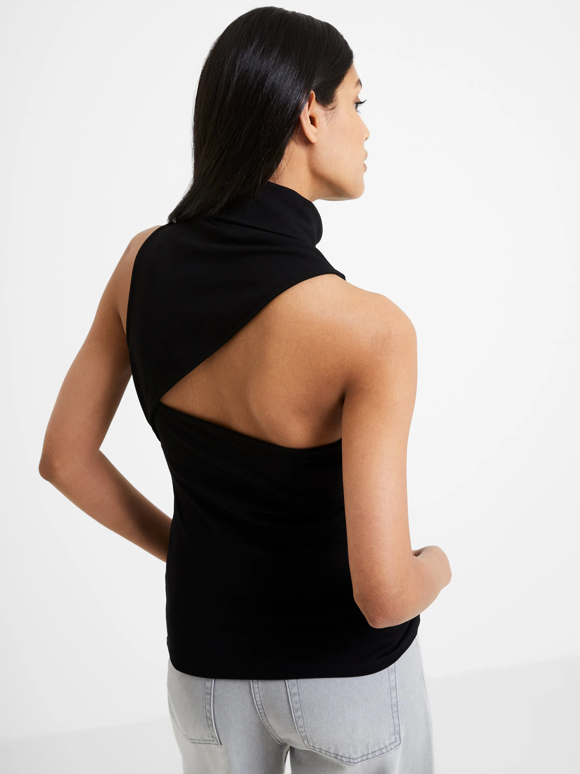 Roy Viscose High Neck Top