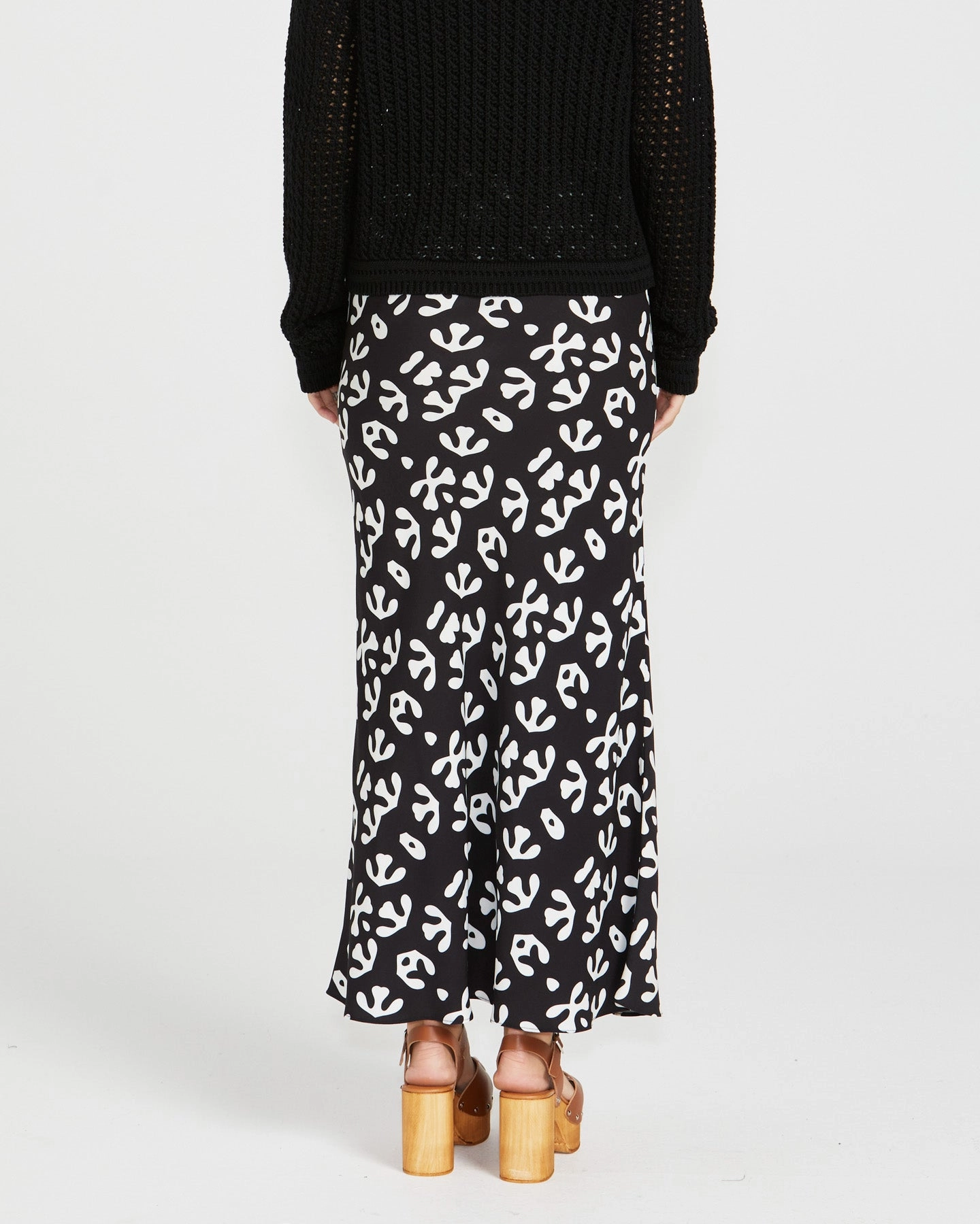 Sass Viola Bias Cut Skirt Abstract