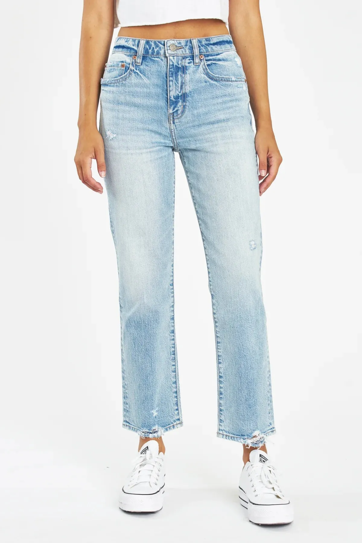 Straight Up High Rise Denim - High Key
