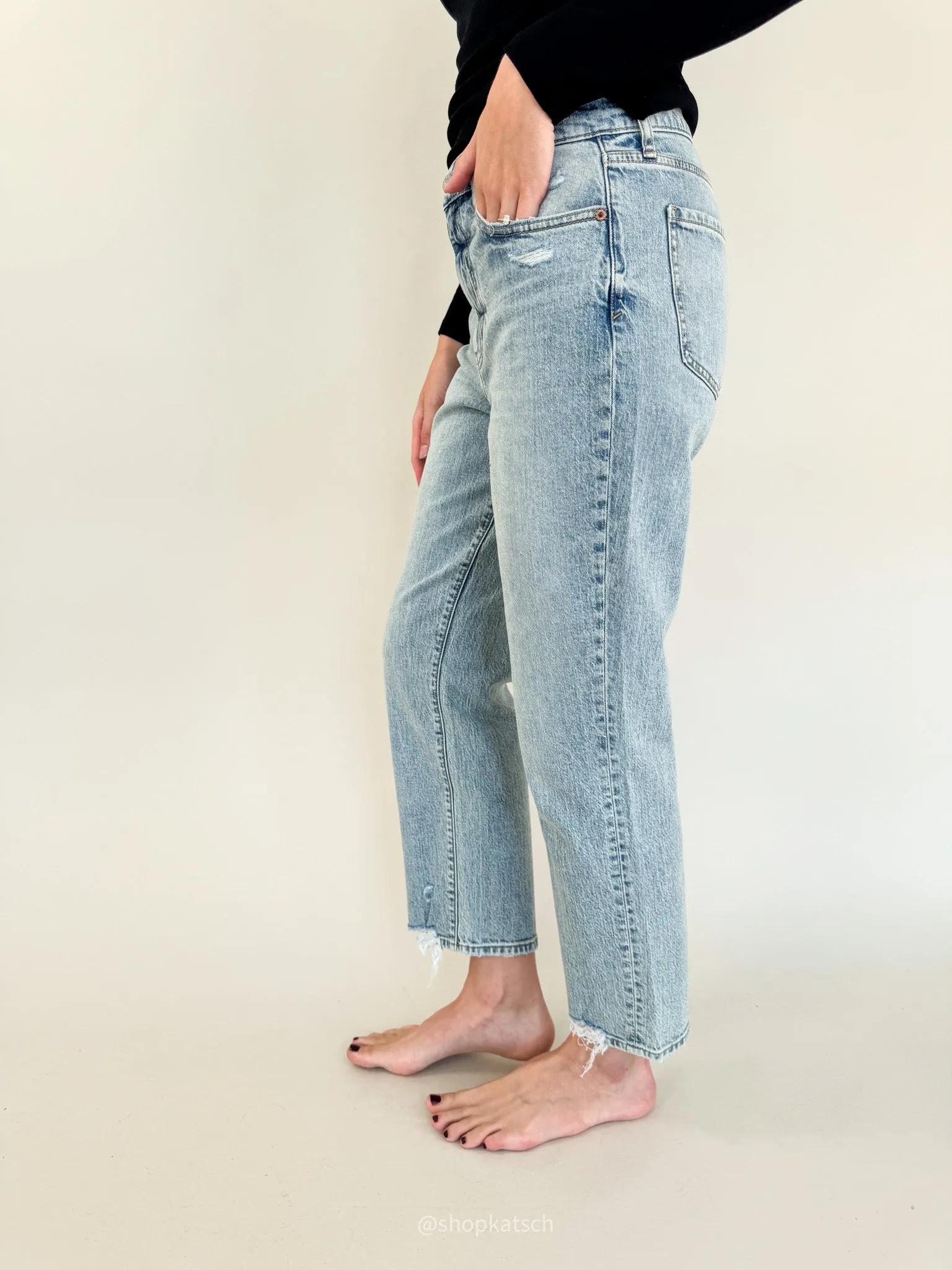 Straight Up High Rise Denim - High Key