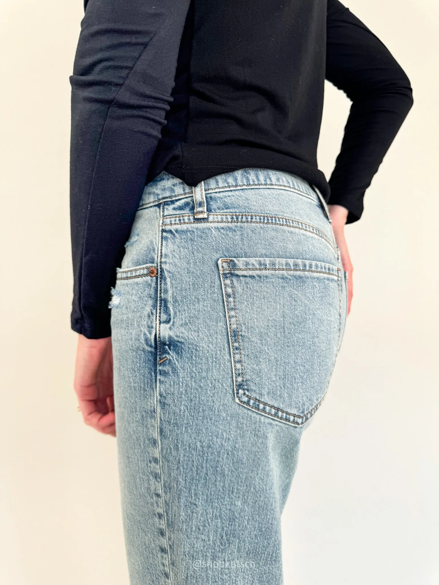 Straight Up High Rise Denim - High Key