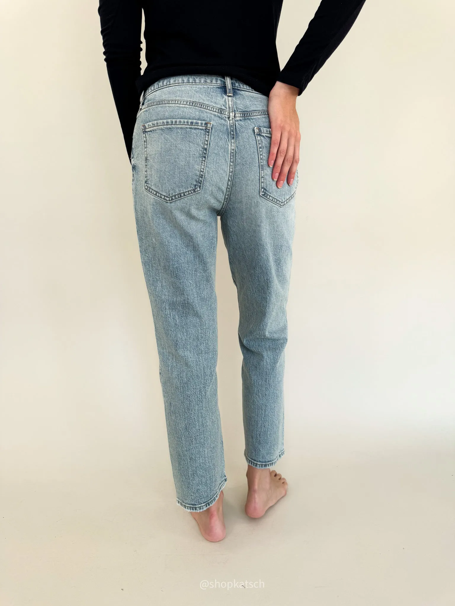 Straight Up High Rise Denim - High Key