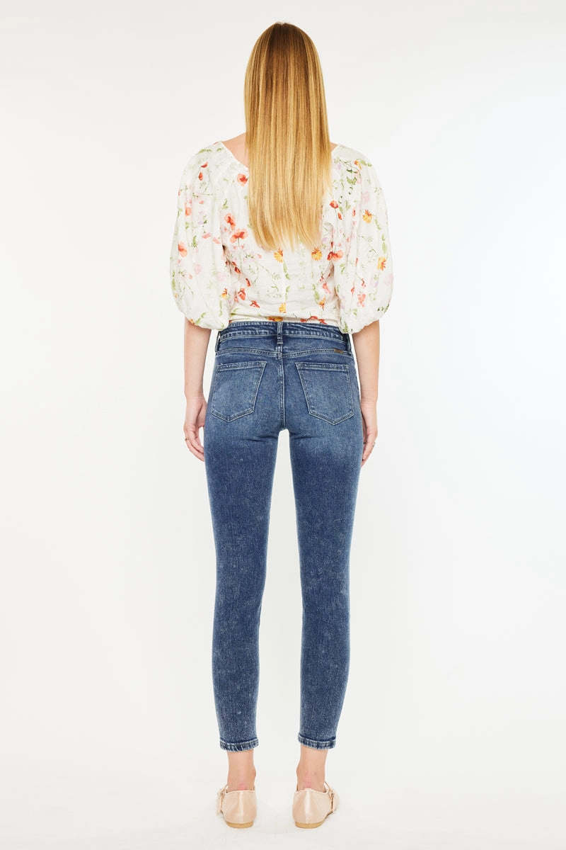 Temple Mid Rise Ankle Skinny