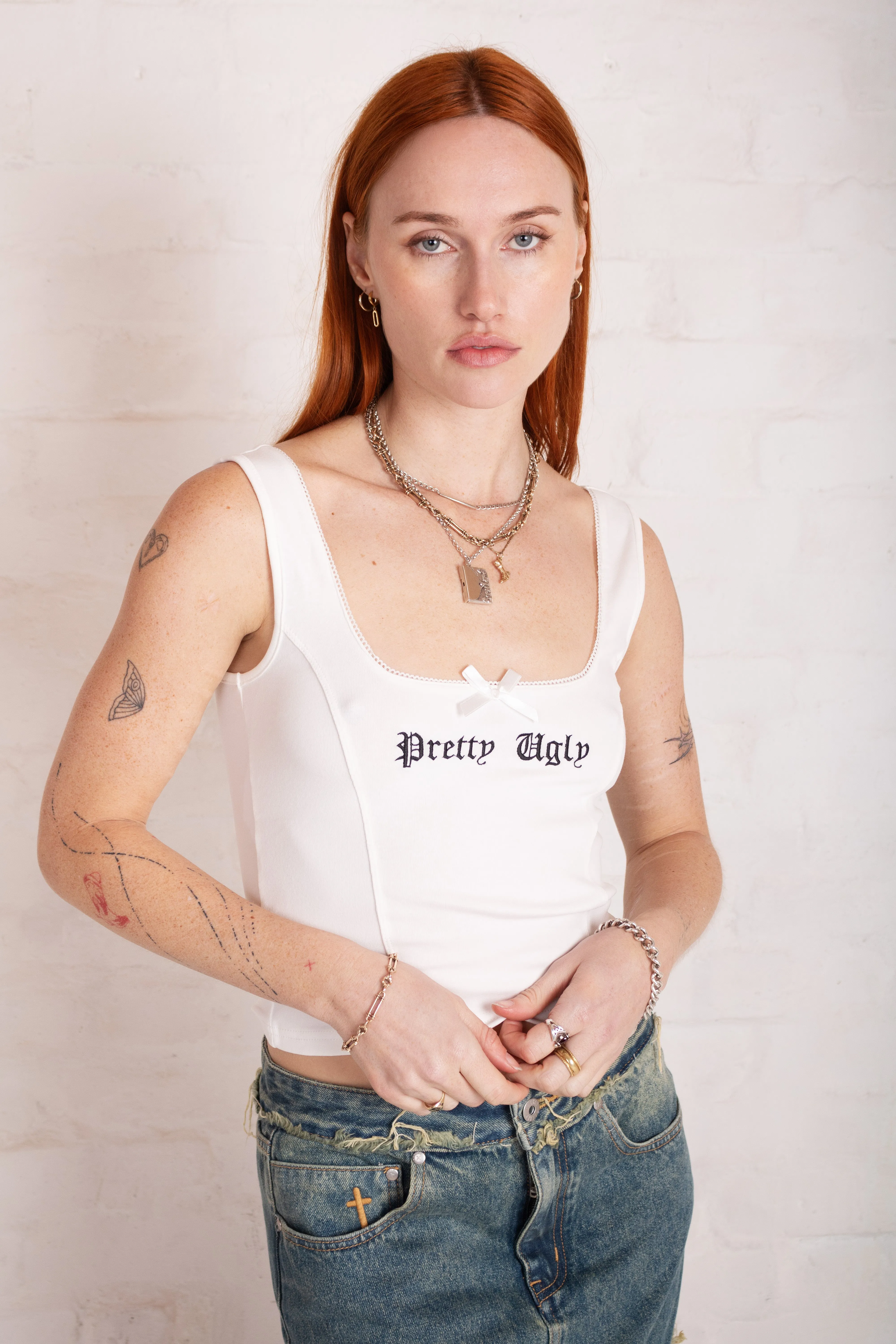Ursula Corset Slogan Tank Top