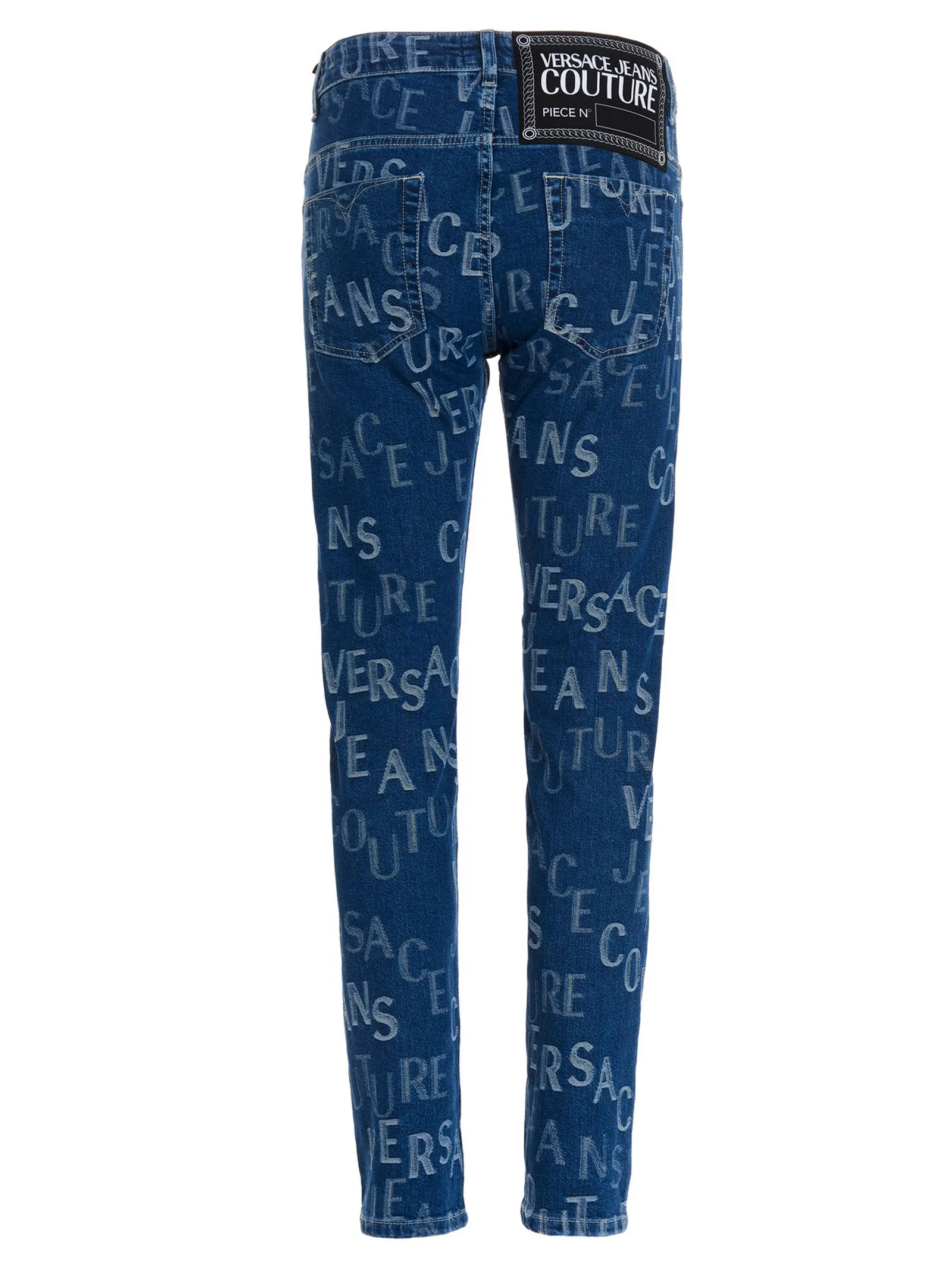 Versace Jeans Couture All-Over Logo Printed Skinny Jeans