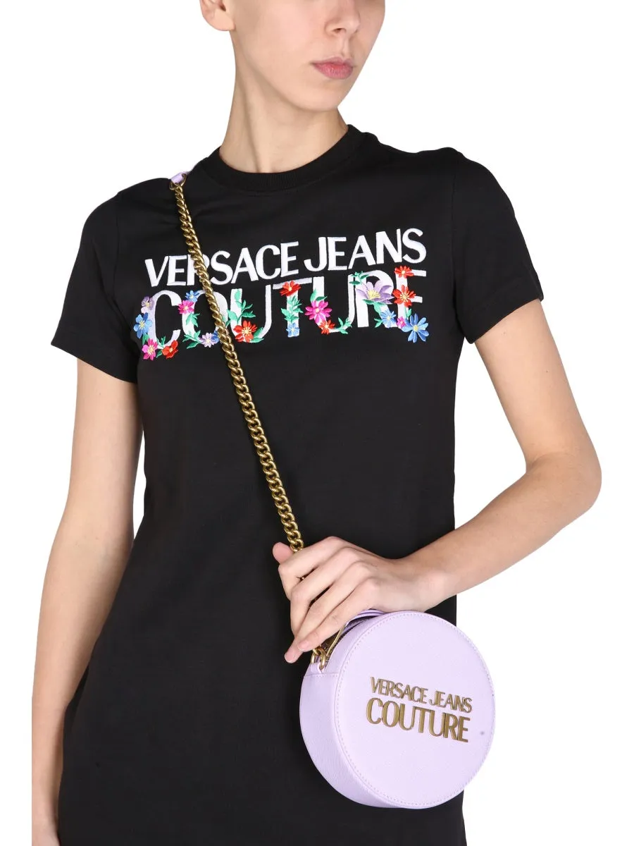 Versace Jeans Couture Logo Embroidered Crewneck T-Shirt Dress