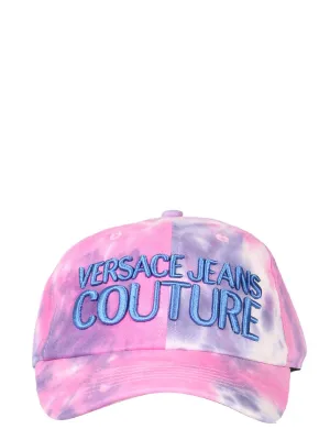 Versace Jeans Couture Logo Embroidered Tie-Dye Baseball Cap