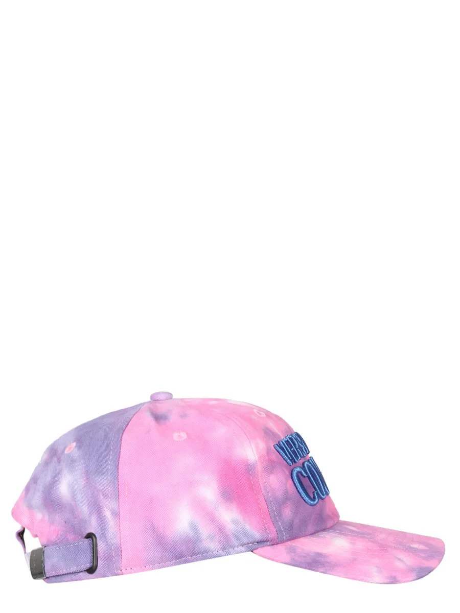 Versace Jeans Couture Logo Embroidered Tie-Dye Baseball Cap