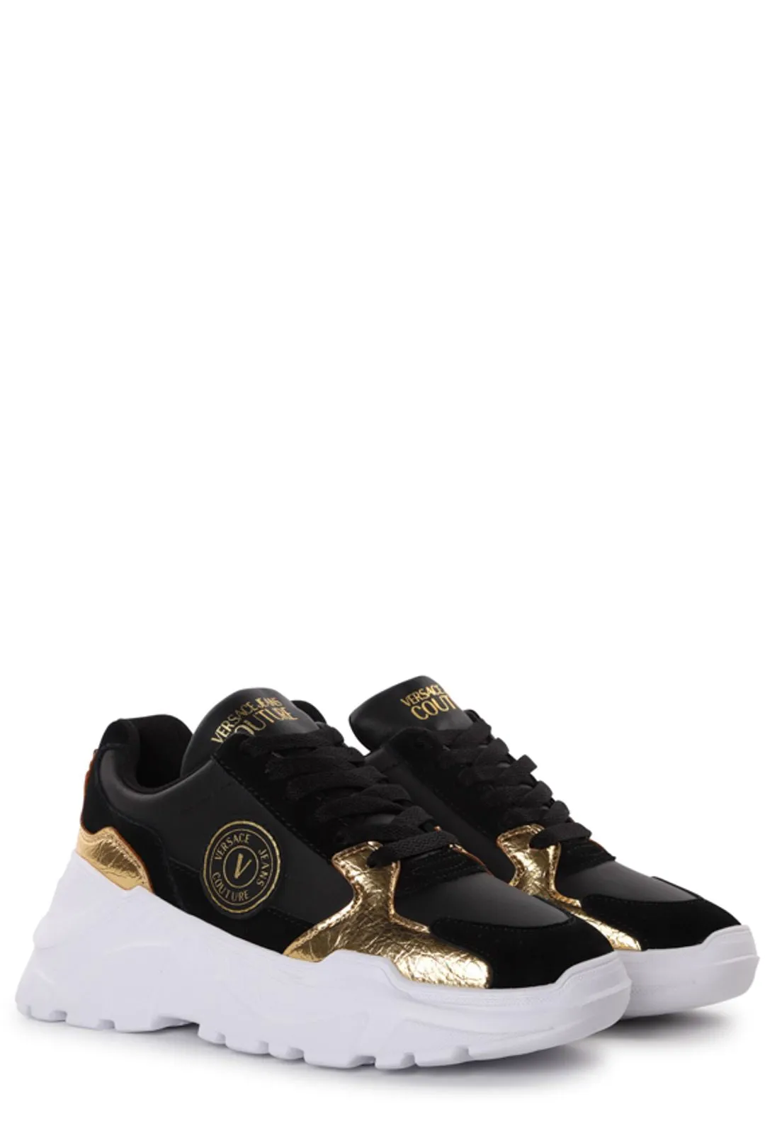 Versace Jeans Couture Logo Patch Low-Top Sneakers