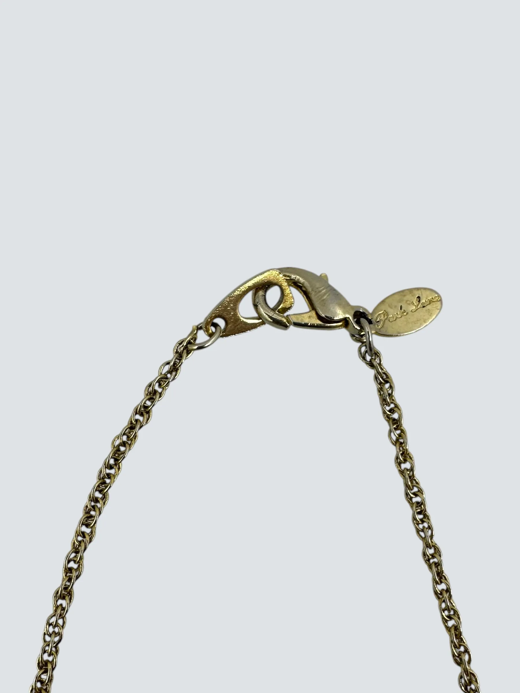 Vintage Goldtone Pendant  Necklace